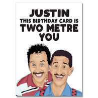 Personalised 2 Metre You Birthday Card